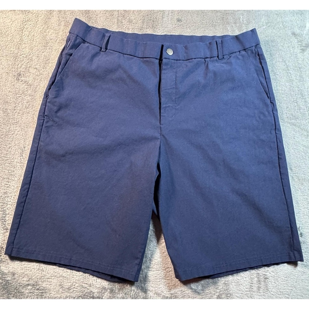 Gradual Shorts Mens 42 Blue Chino Microfiber Stretch 11 Inseam Casual Summer
